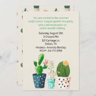 Cactus Theme Event Invitation