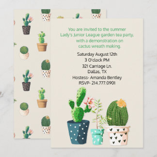 Cactus Theme Event Invitation