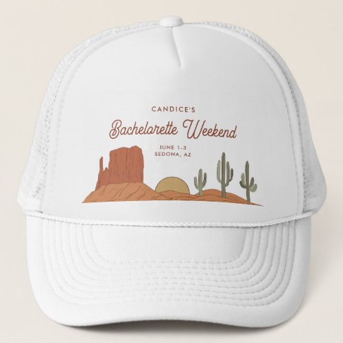 Cactus Themed Desert Bachelorette  Trucker Hat