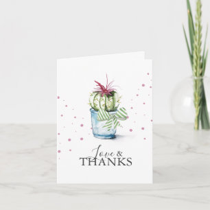 Cactus Themed Personalized Thank You Cards