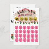 Cactus Themed Scratch Off Lottery Tickets (Front/Back)