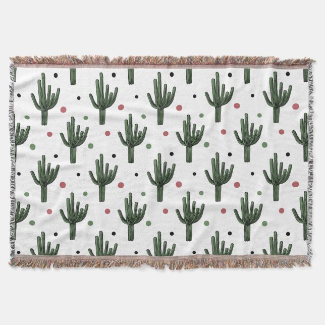 Cactus Throw Blanket (Front)