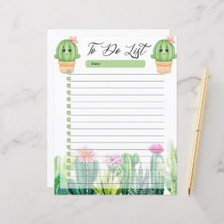 Cactus To-Do List.