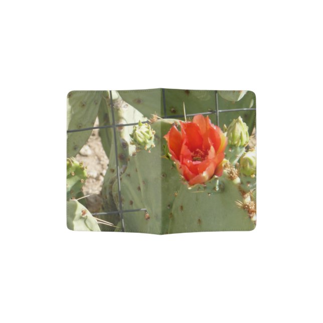 Cactus Tough and Beautiful passport holder (Opened)