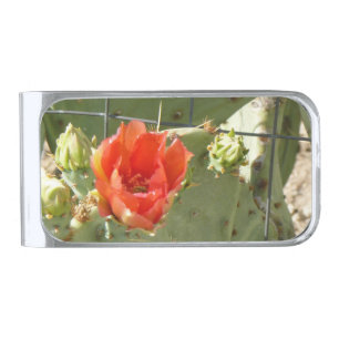 Cactus Tough and Beautiful silver money clip