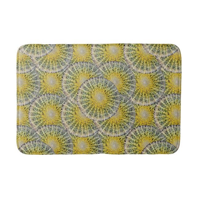Cactus Tropical Botanical Plant Photo Bathroom Mat (Front)