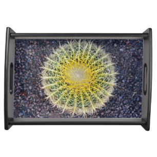 Cactus Tropical Botanical Plant Photo Serving Tray