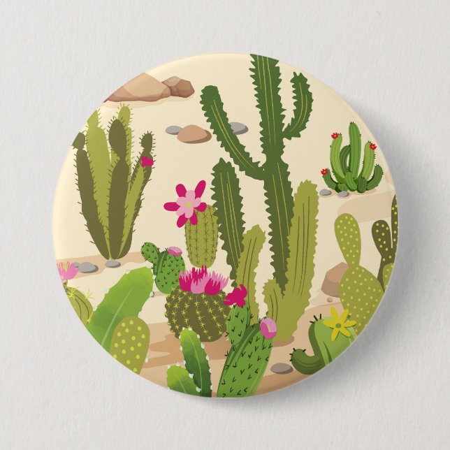 Cactus Variety Button (Front)