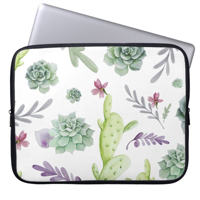 Cactus Variety Laptop Sleeve (Front)