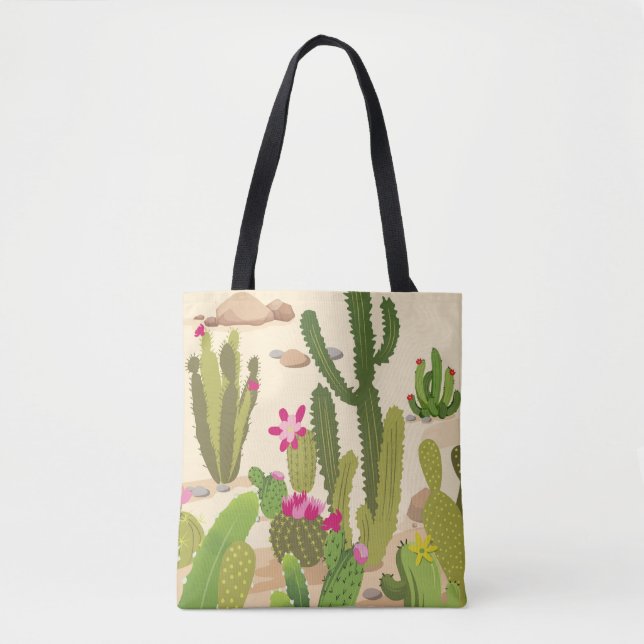 Cactus Variety Tote Bag (Front)