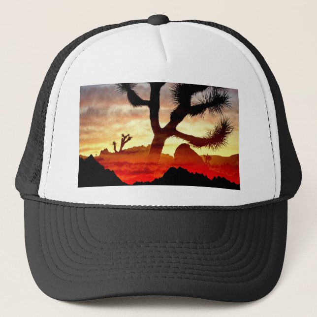 cactus vision trucker hat (Front)