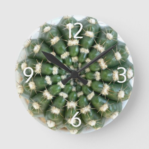 Cactus wall clock