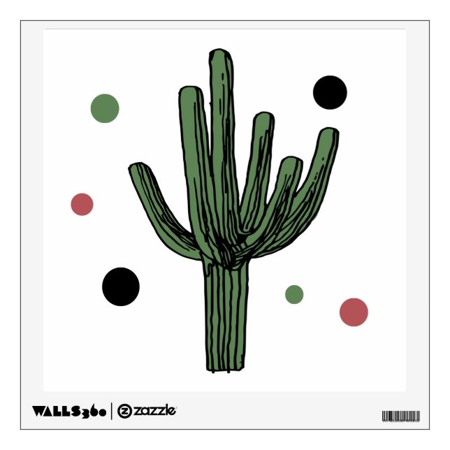 Cactus Wall Decal (Front)