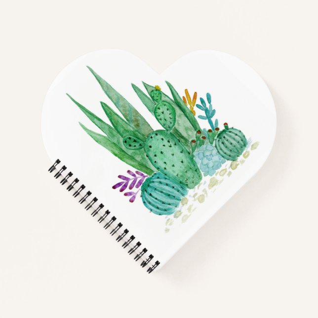 Cactus, watercolor notebook (Front)