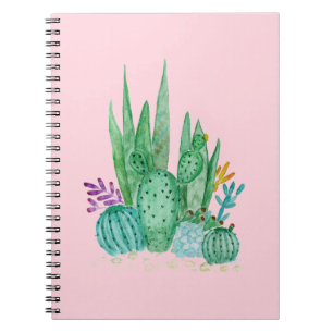 Cactus, watercolor notebook