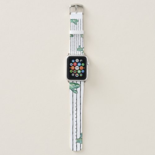 Cactus Watercolor Vintage Pen Drawing Apple Watch Band