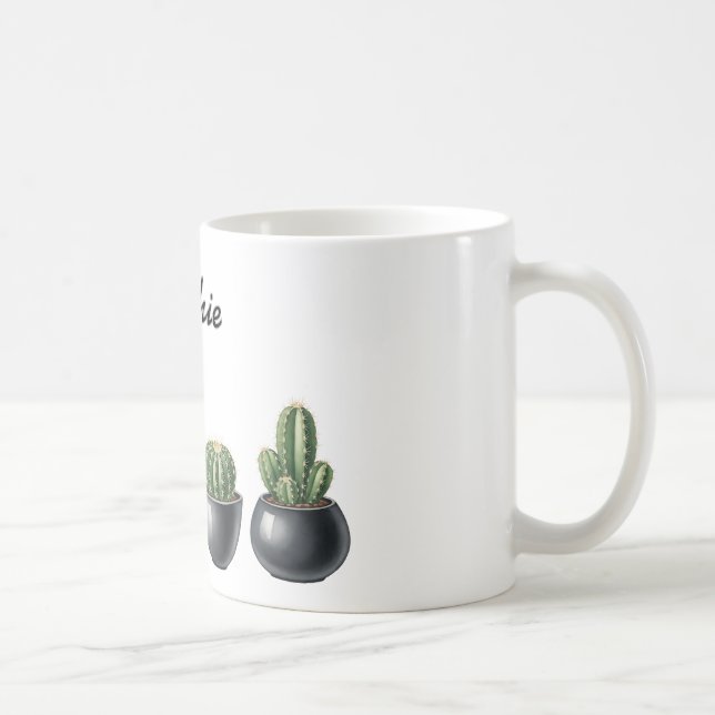 Cactus watercolour mug (Right)