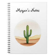 Cactus watercolour notebook