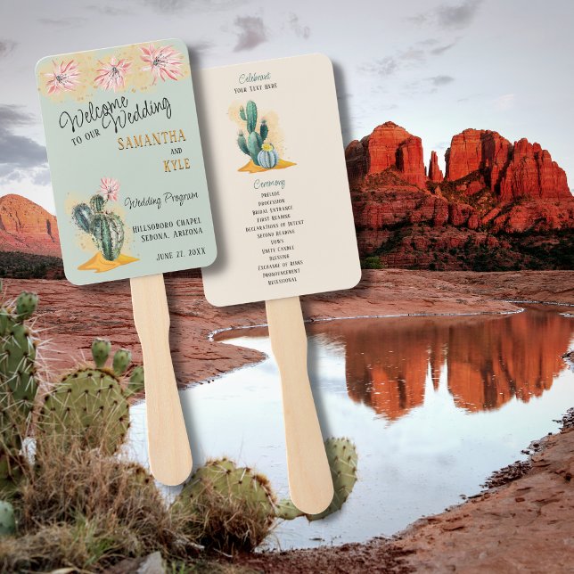 Cactus Wedding Fan Program (Creator Uploaded)