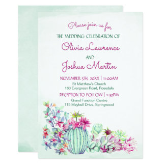 Cactus Wedding Invitations 9