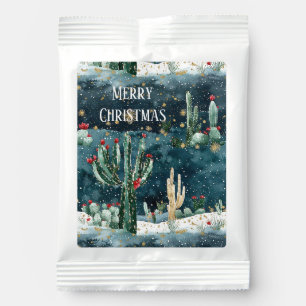 Cactus Western Cowboy Cowgirl Christmas Hot Chocolate Drink Mix