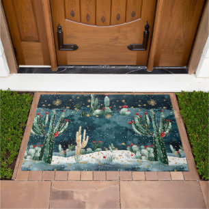 Cactus Western Cowboy Cowgirl Doormat
