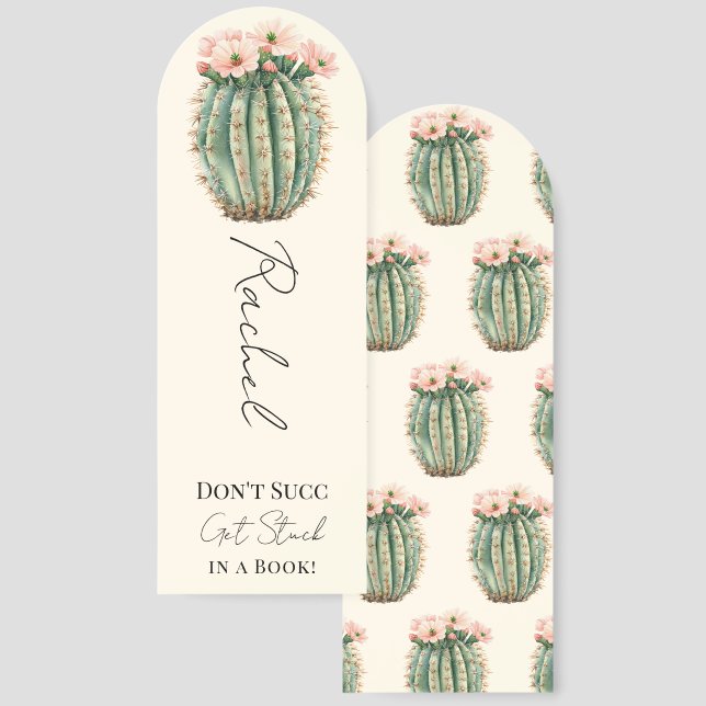 Cactus Western Don't Succ Personalized Bookmark (Front & Back)