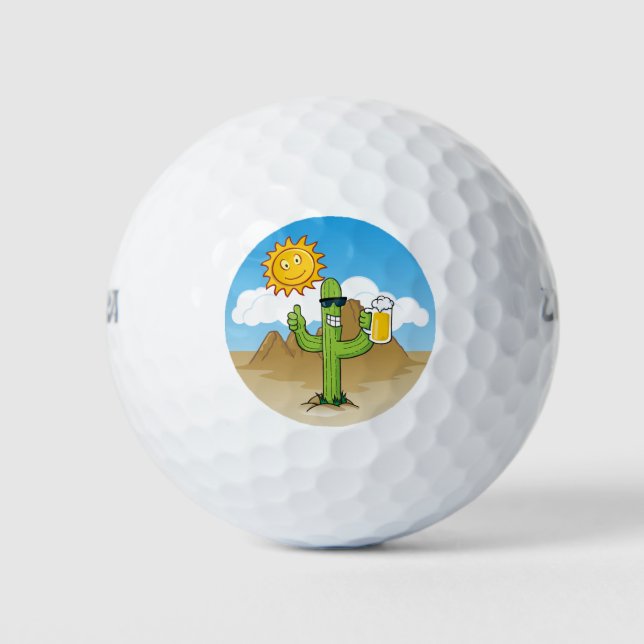 Cactus with Beer Golf Balls (Front)