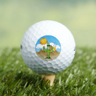 Cactus with Beer Golf Balls