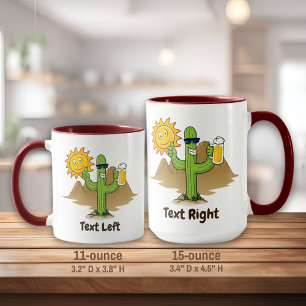 Cactus with Beer Mug
