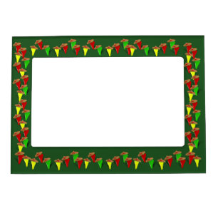 Cactus with Dancing Peppers Magnetic Frame