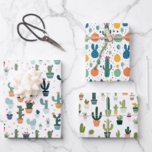 Cactus Wrapping Paper Sheets