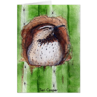 Cactus Wren Watching Cards