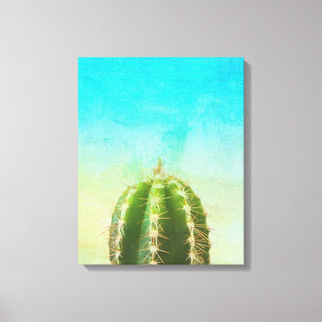 Cactus Zen Canvas Print (Front)