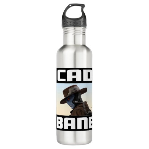 Cad Bane Profile Graphic Stainless Steel Water Bottle