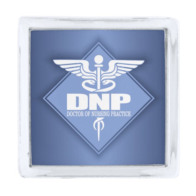 Cad DNP (diamond) Silver Finish Lapel Pin (Front)