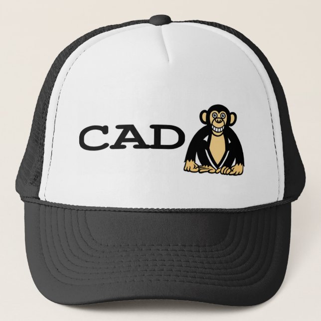 cad monkey 2 trucker hat (Front)
