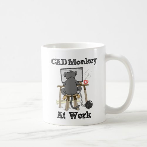Cad Monkey at Work Coffee Mug