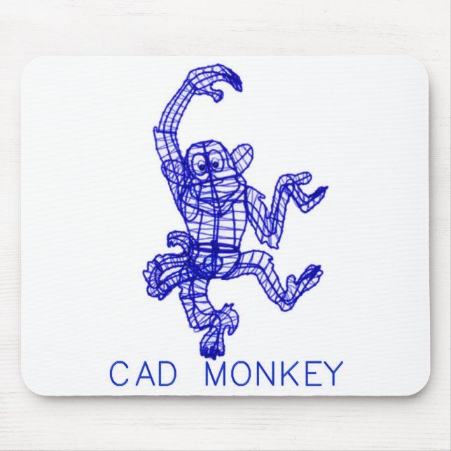 CAD MONKEY MOUSE PAD (Front)