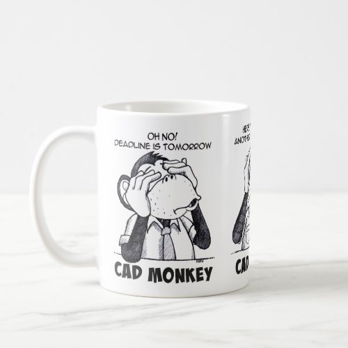 Cad Monkey See Hear Speak No Evil Mug