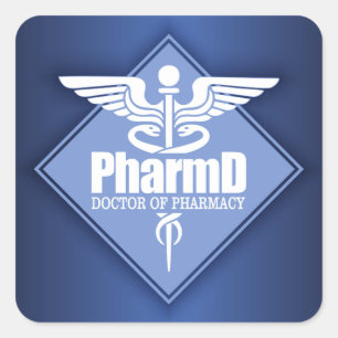 Cad PharmD (diamond) Square Sticker