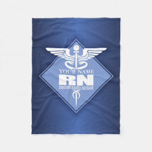 Cad RN (diamond) personalized Fleece Blanket