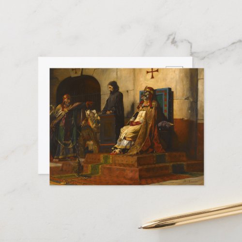 Cadaver Synod Pope Formosus and Stephen VI Holiday Postcard
