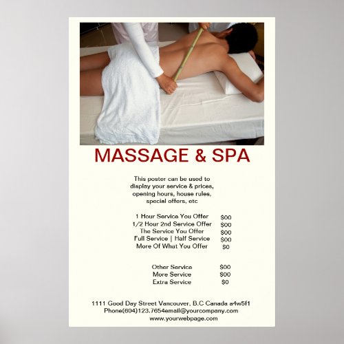 Cadaverine Spa Massage Beauty Salon poster