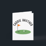 Caddie Brother Cute Matching Birthday Golf Party  Card<br><div class="desc">Caddie Brother Cute Matching Birthday Golf Party</div>