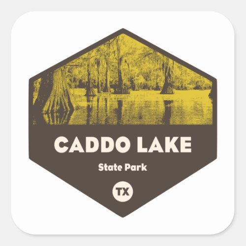 Caddo Lake State Park Texas Square Sticker