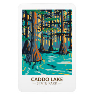 Caddo Lake State Park Texas Vintage  Magnet