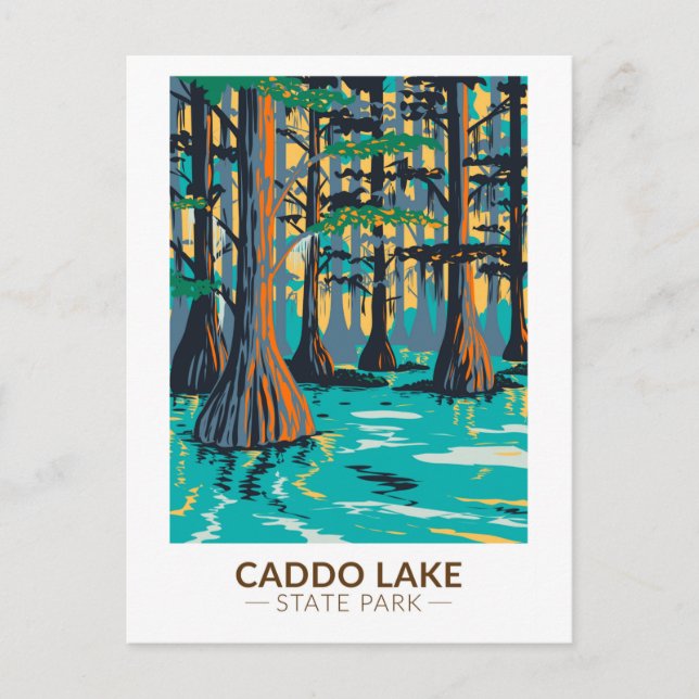 Caddo Lake State Park Texas Vintage Postcard (Front)