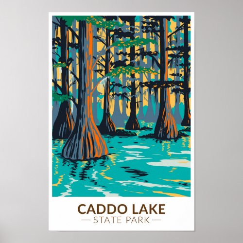 Caddo Lake State Park Texas Vintage  Poster