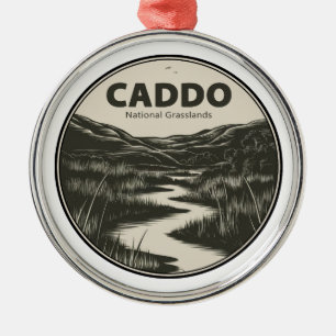 Caddo National Grasslands Texas Stream Metal Ornament
